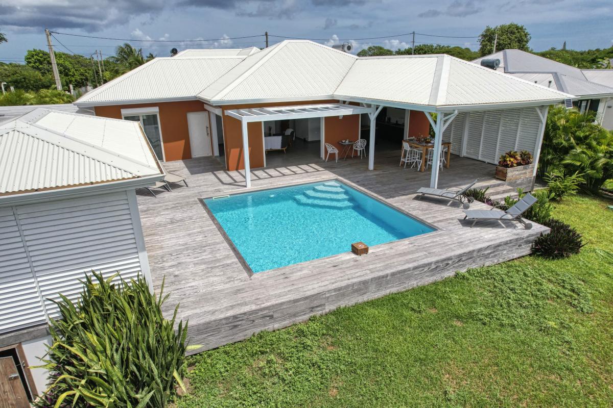 A louer villa 3 chambres piscine Saint François Guadeloupe_ Vue d'ensemble -2
